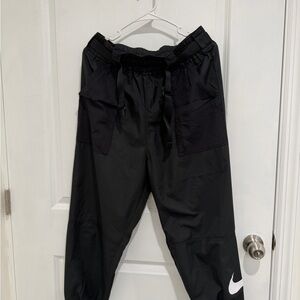 Nike Black joggers with White Logo